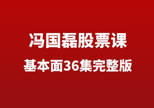 冯国磊基本面36集完整版课程